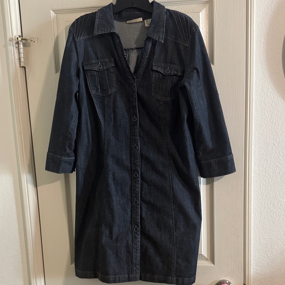 DKNY DENIM  Button-Front Dress